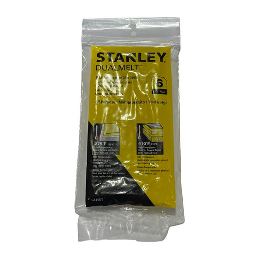 Stanley Dual Temperature Glue Sticks 4" All Purpose 7/16" Size GS15DT 6 Pack
