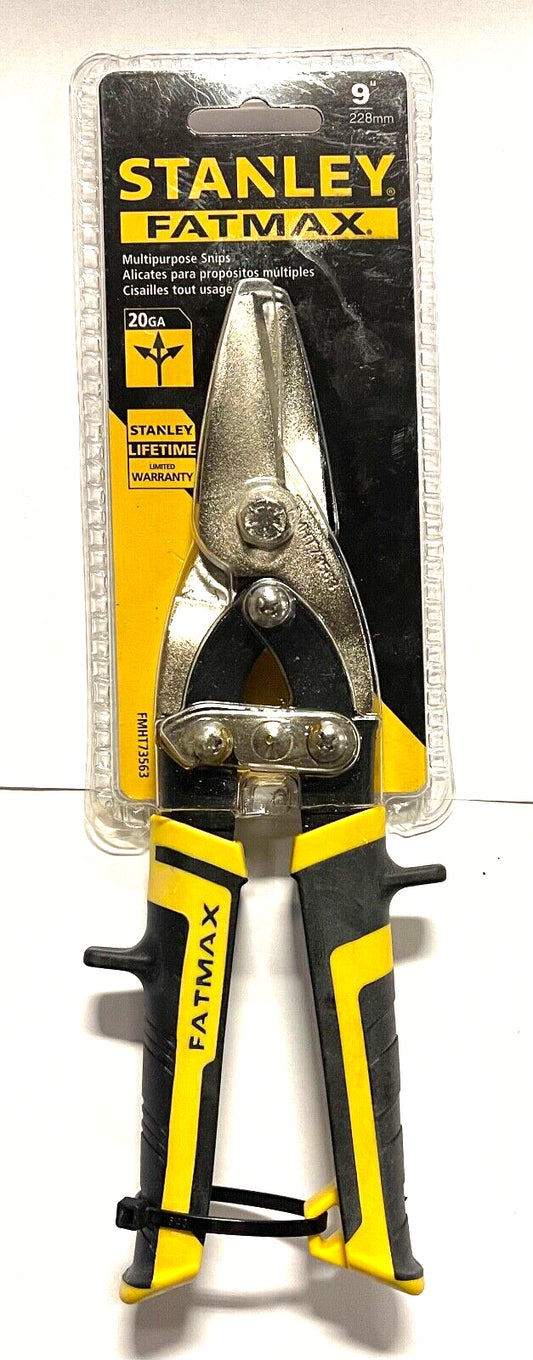 Stanley FATMAX 9" Multi-Purpose Snips 20GA Slip-Resistant Grip FMHT73563