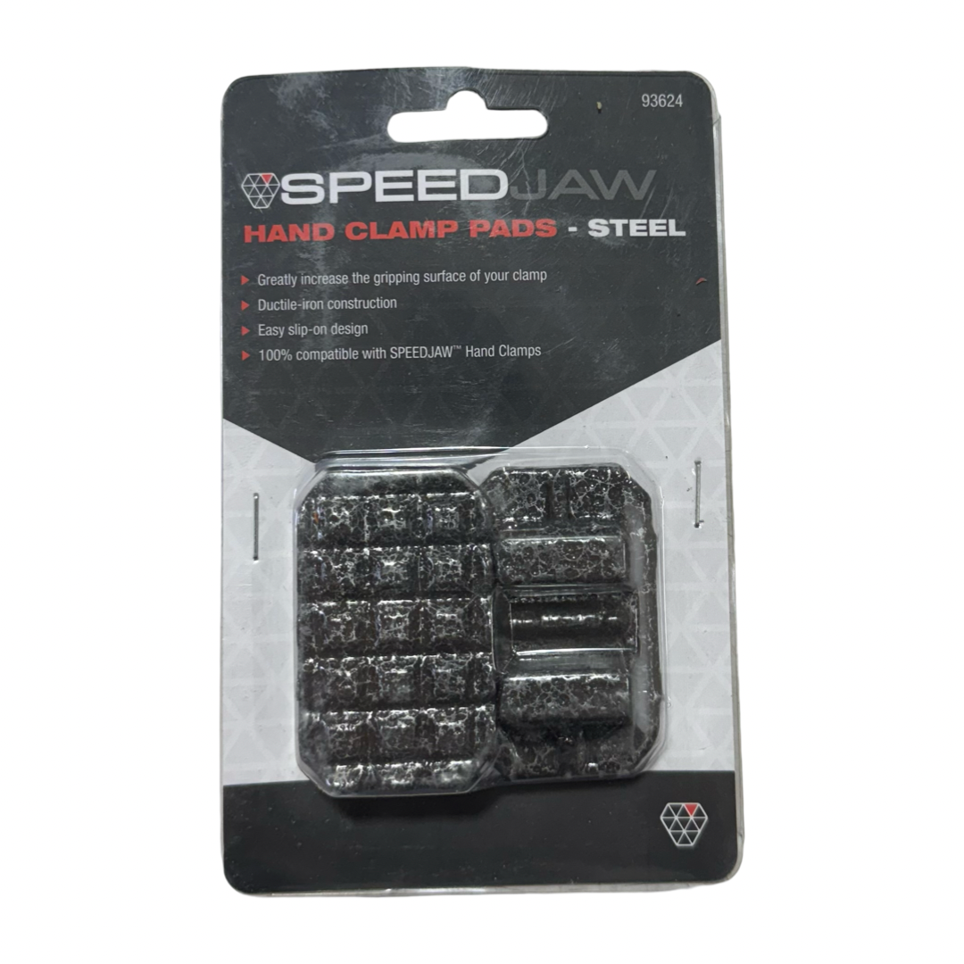 Steelman 2-Piece Ductile Iron Hand Clamp Jaw Pads Non-Marring