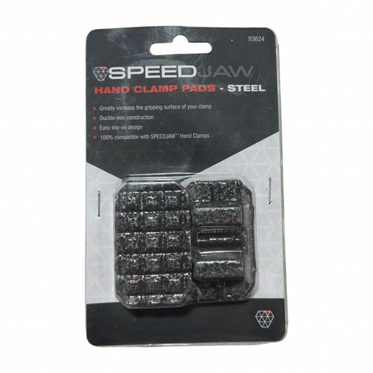 Steelman 2-Piece Ductile Iron Hand Clamp Jaw Pads Non-Marring