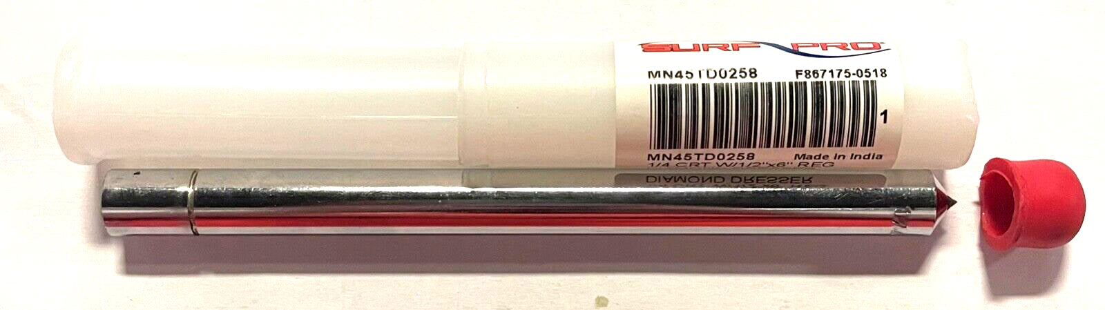Surf-Pro Single Point Diamond Dresser 1/4" Carat 1/2" x 6" Shank