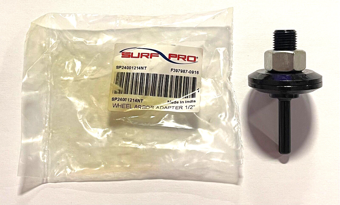 Surf-Pro Wheel Arbor Adapter 1/2" Nut Type Cut Off Wheels 1/4" Shank SP2400124N