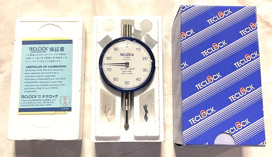 TECLOCK AGD 2 Dial Indicator 0.250" Range 0.001" Graduation 2-1/4" White Face
