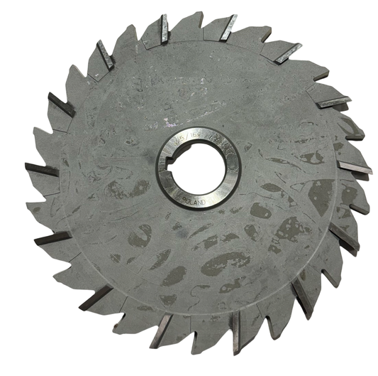 TMX 8" x 5/16" x 1-1/4" HSS Staggered Tooth Side Milling Cutter 28 Teeth