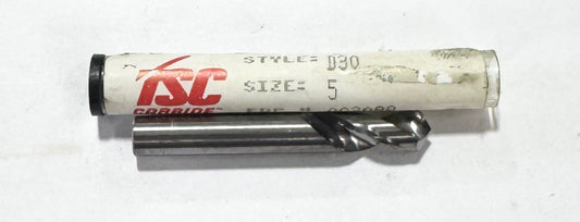 TSC #5 Solid Carbide Circuit Board Drill 2 Flute USA Made
