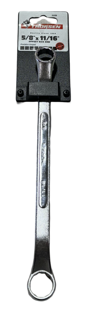 Thorsen 5/8" x 11/16" Offset Box End Wrench 12 Point