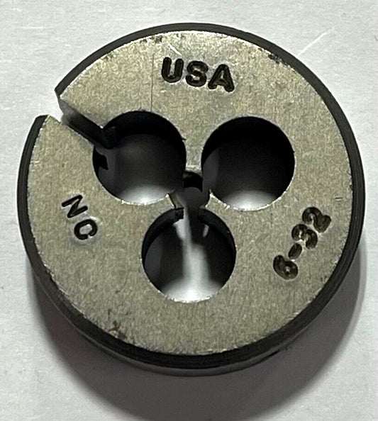 Triumph Twist 6-32NC Adjustable Round Split Die 1" Outside Diameter USA Made