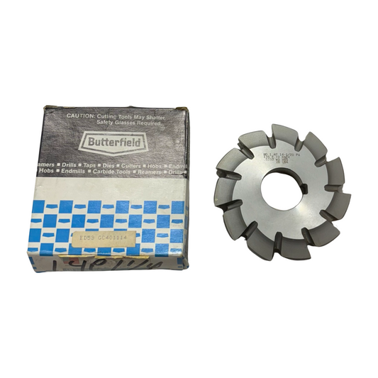 Untion Butterfield No.1 HSS Involute Gear Cutter 4P 1-1/4" Hole USA Made