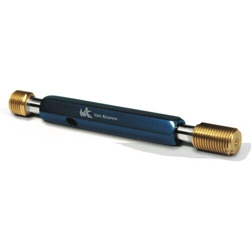 Van Keuren 5/16"-24 UNF 3B Double End Tin Coated Thread Plug Gage With Handle