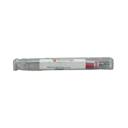 Vermont Gage 3-56UNF Threaded Plug Gage Go (Plus)/No-Go (Minus)