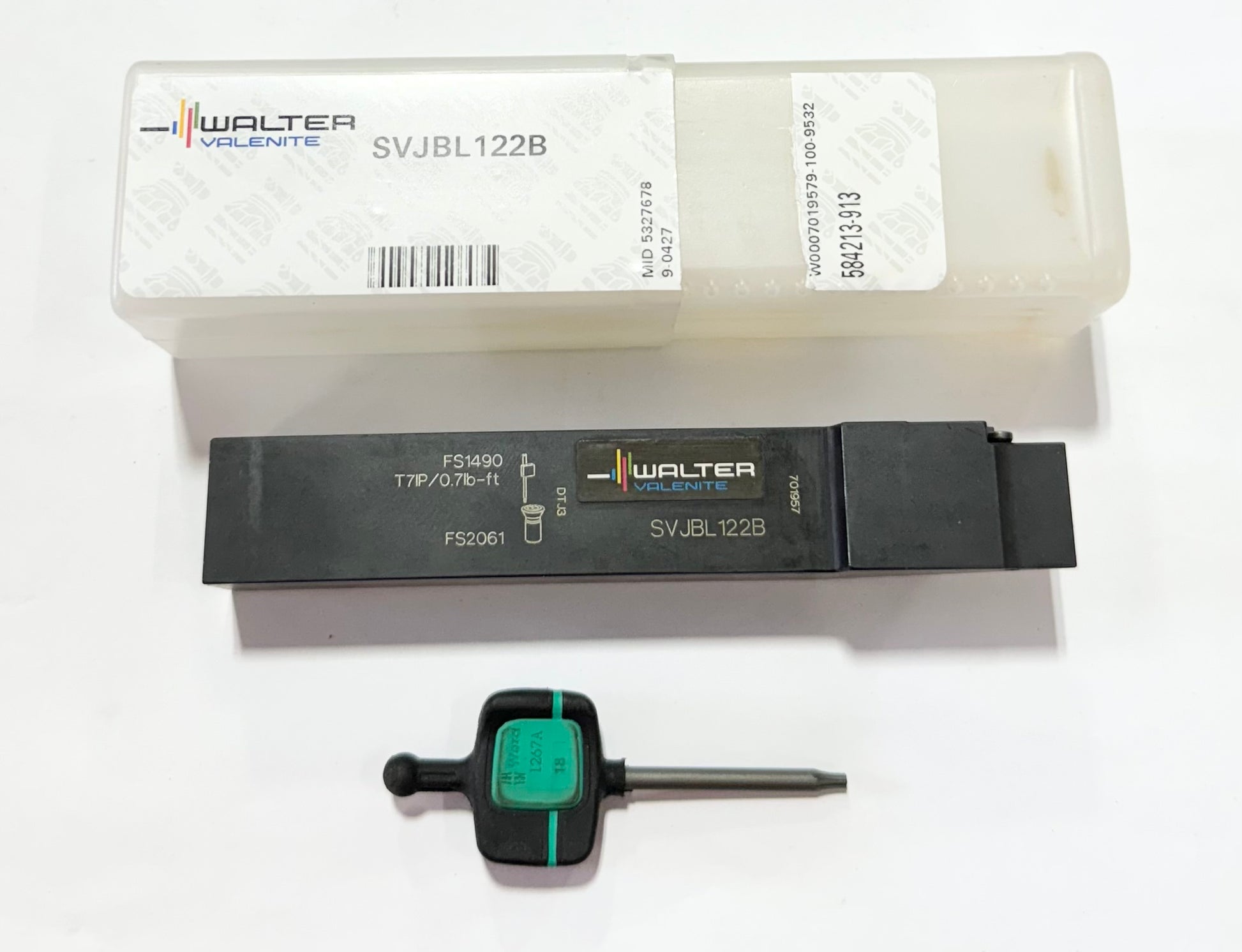 WALTER Indexable Turning and Profiling Tool Holder SVJB Toolholder 35° Diamond, 93° Approach Angle