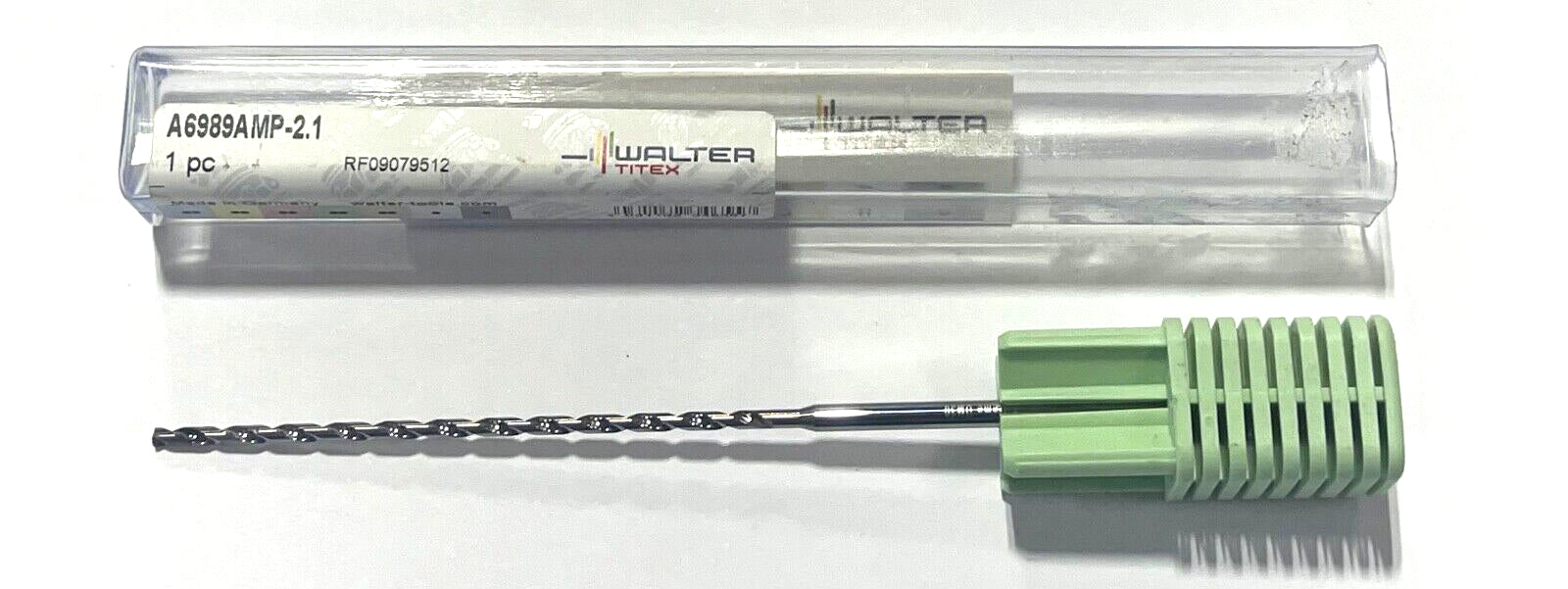Walter-Titex 2.1mm Solid Carbide Micro Drill 30xD AlTiN Coating 2 Flute 140Â°