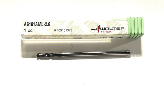 Walter-Titex 2.8mm Solid Carbide Drill 2xD AlTiN Coating 150Â° Point 5835455