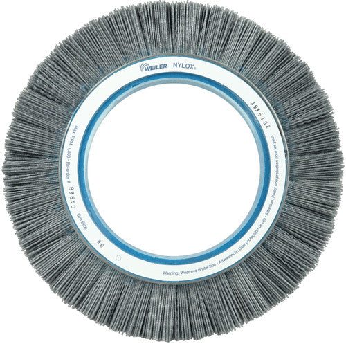 Weiler 10" Abrasive Nylon Wheel Crimped Filament 040/80SC Fill 5-1/4″ Arbor Hole