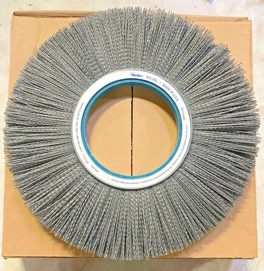 Weiler 14" Abrasive Nylon Wheel 5-1/4" Arbor Hole NYLOX USA Made 83950