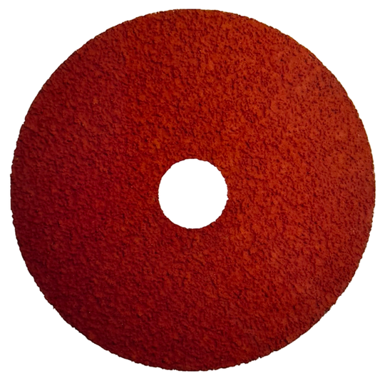 Weiler 4-1/2" x 7/8" Resin Fiber Sanding Discs 50 Grit Ceramic 25 Pack