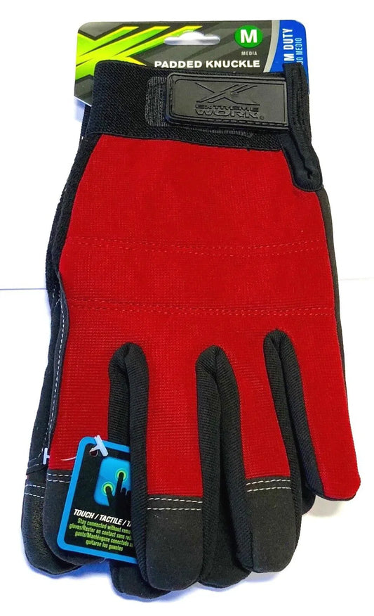 West Chester Padded Knuckle Work Glove Hi-Dexterity Touch Screen Size Medium