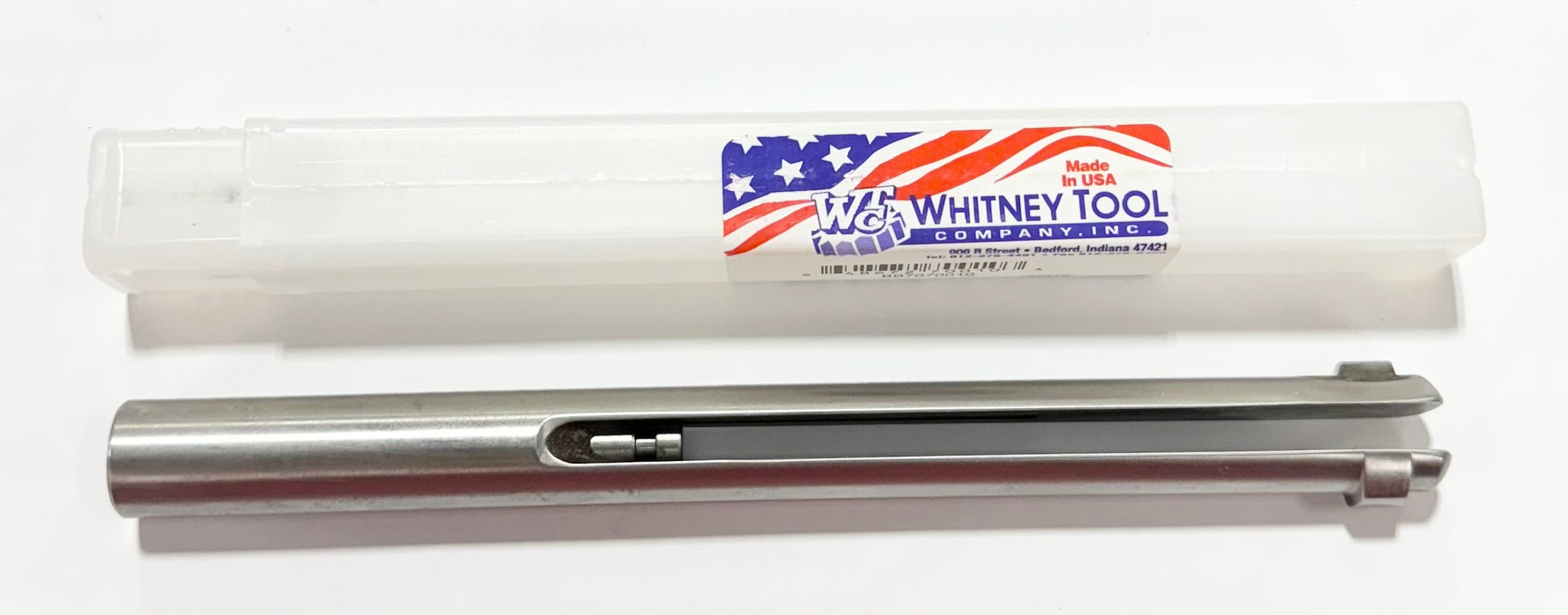 Whitney Burr-Zit 45/64″ Hole Dia 8" OAL 3/8" Lobe 1/4" Pilot Deburring Tool