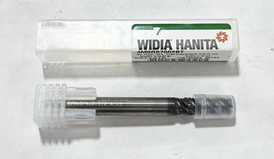 Widia 1/4" Carbide Roughing End Mill 4 Flute .03" Corner Radius AlTiN