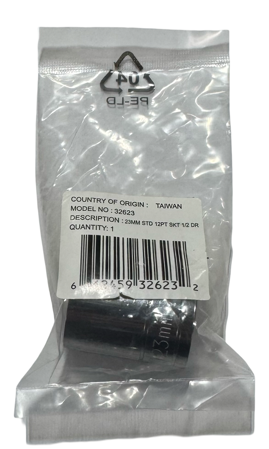 Williams 1/2" Drive 23mm Socket 12 Point 32623