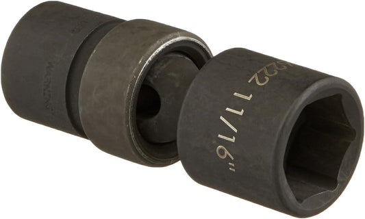 Williams 3/8" Drive 11/16" Universal Impact Socket 6 Point