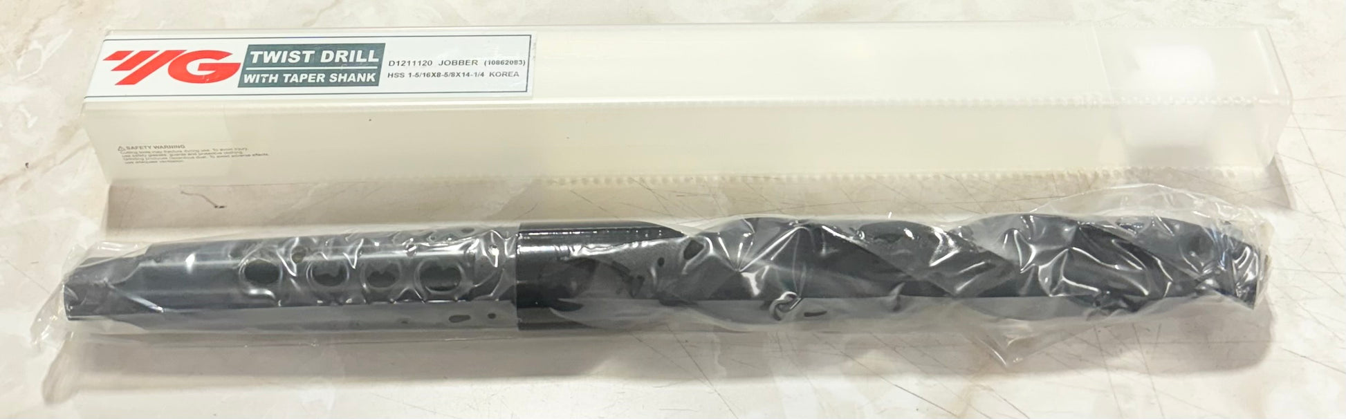 YG 1-5/16" HSS Taper Shank Drill 4MT Black Oxide 118 Deg