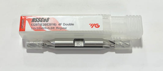 YG 1/4" Cobalt Double End Mill 4 Flute Regular Length