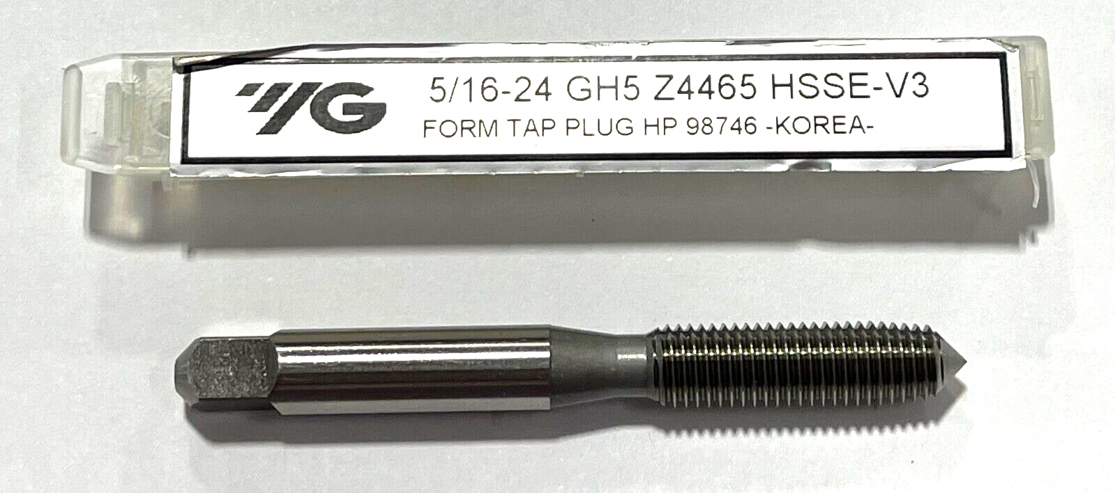 YG 5/16"-24 Tap HSSE-V3 Thread Forming Plug Tap GH5 3FL High Performance