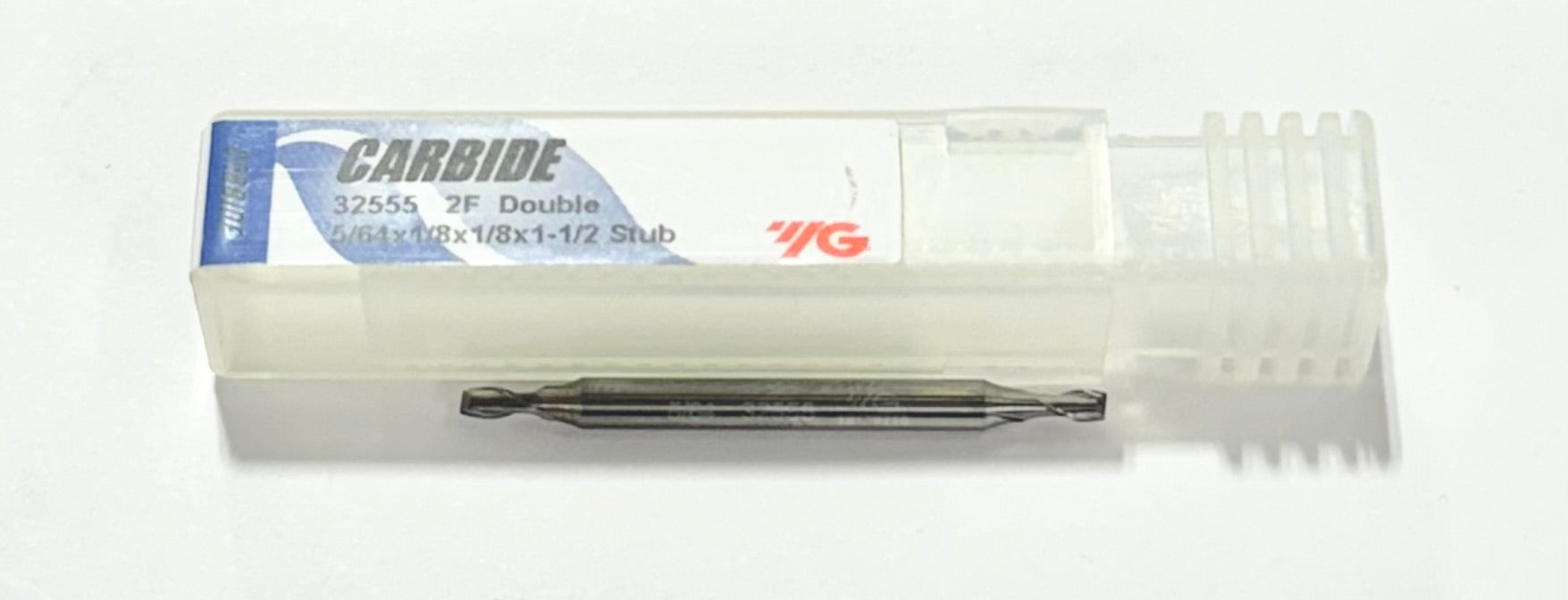 YG 5/64" Carbide Double End Mill 2 Flute Stub Length