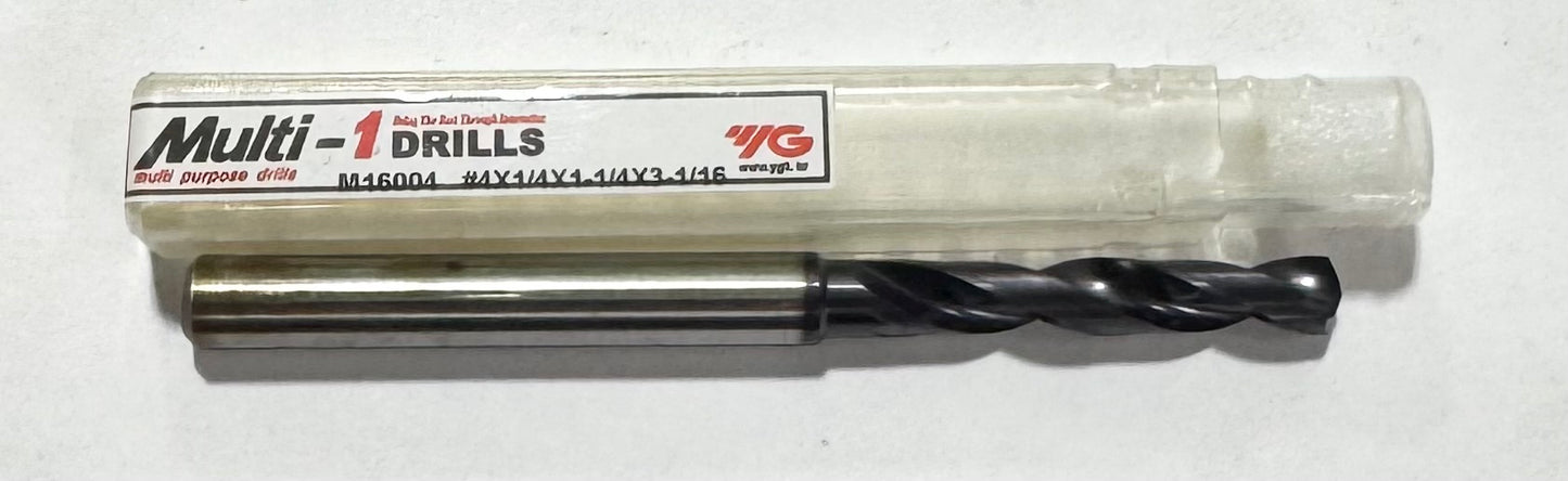 YG No.4 HSS-PM Screw Machine Drill 2 Flute TiAlN Coated