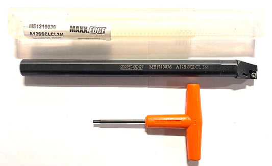 Maxx-Edge A12SSCLCL3M Indexable Boring Bar Coolant Thru 3/4" x 10"