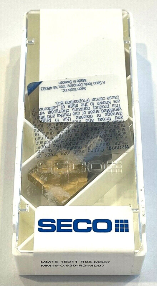 SECO MM16-0.630-R2-MD07 GRADE T60M Indexable Carbide End Mill Head 2 Pack