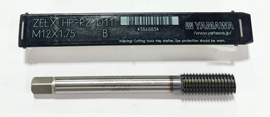 Yamawa M12 x 1.75mm HSSPM Thread Forming Tap D11 TiCN Coated