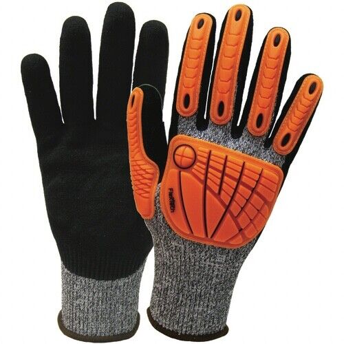 Wells Lamont FLEXTECH Anti-Impact Glove Sandy Nitrile Cut Rating ANSI A7 Size XL