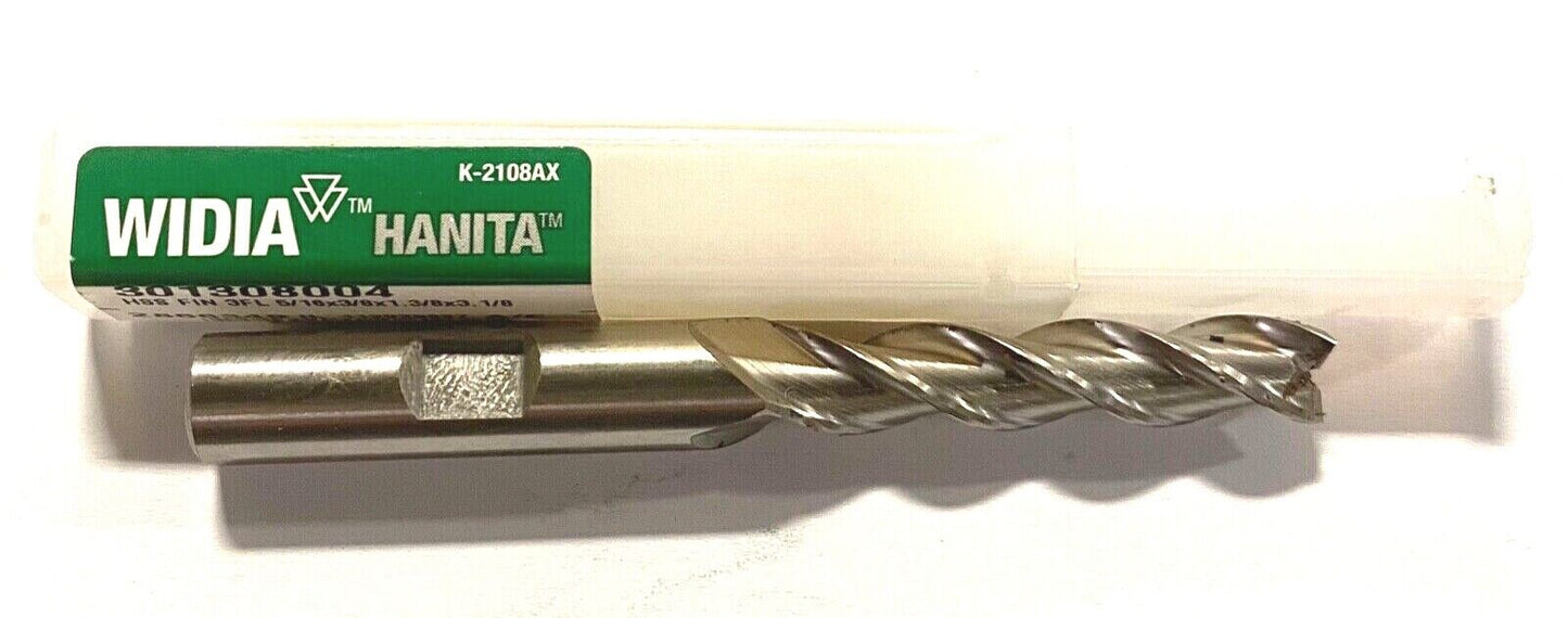 WIDIA Hanita 5/16" HSS End Mill 3 Flute 2866349