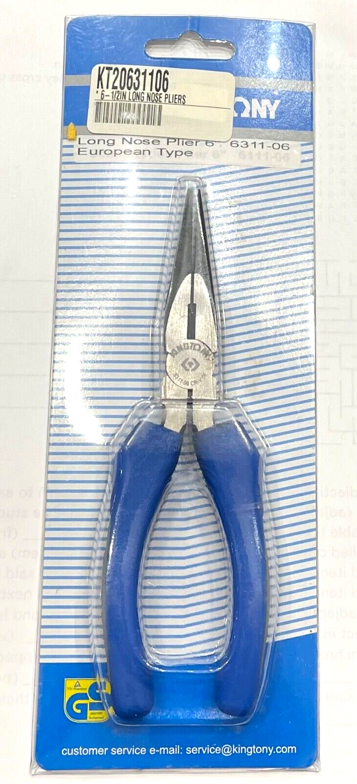 King Tony 6-1/2" Long Nose Pliers 631106