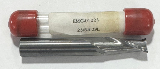 23/64" Carbide End Mill 2 Flute Regular Length