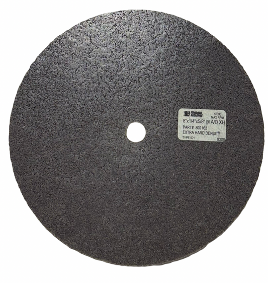 Standard Abrasives 8" x 1/4" x 5/8" Unitized Wheel Extra Hard Fine Grade