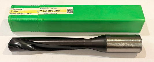 Sumitomo 31/32" Coolant Thru Drill Brazed Carbide Jobber Length Drill Bit 140 Deg