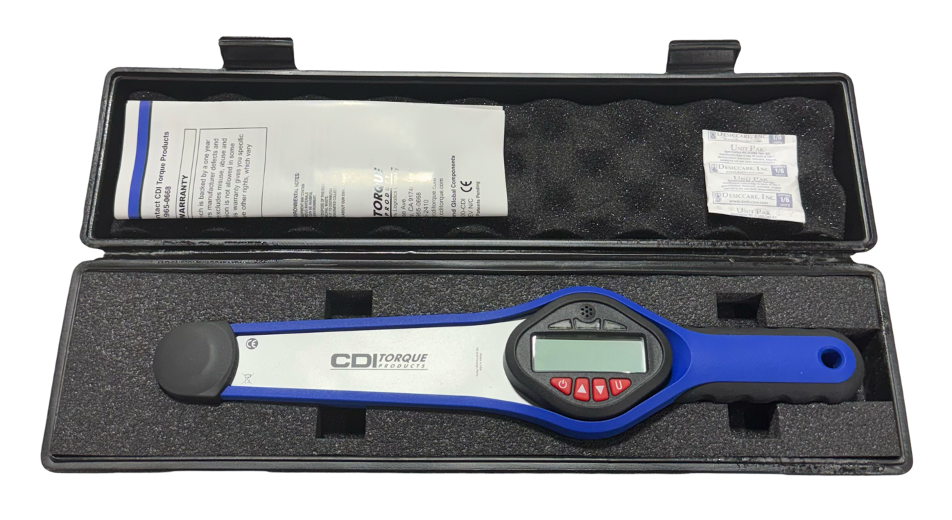 CDI 3/8" Drive Electronic Dial Torque Wrench 60-600 in/Ibs, 5-50 Ft/Ibs, 6.79-67.79 Nm