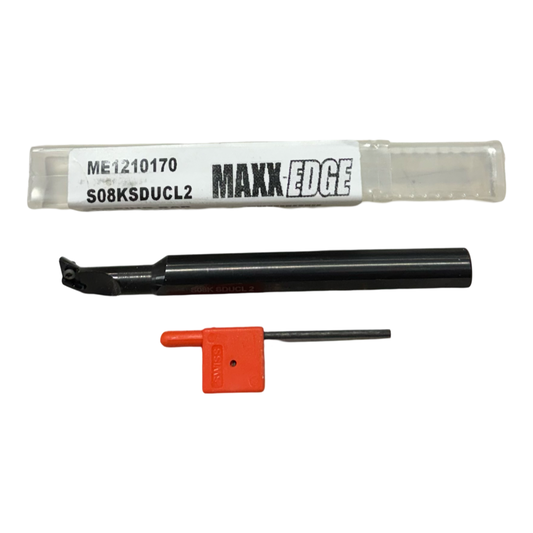 Maxx-Edge S08KSDUCL2 Indexable Boring Bar 1/2" Shank Diameter 5" OAL 0.54" Min. Bore Dia.