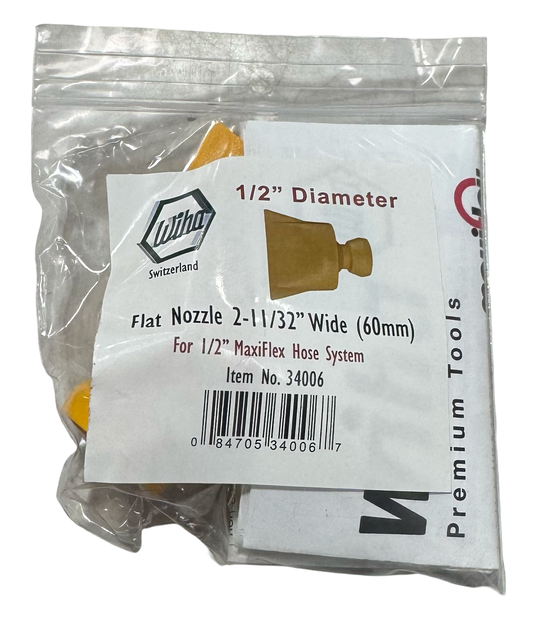 Wiha Flat Nozzle 2-11/32" Wide for 1/2" MaxiFlex Hose System