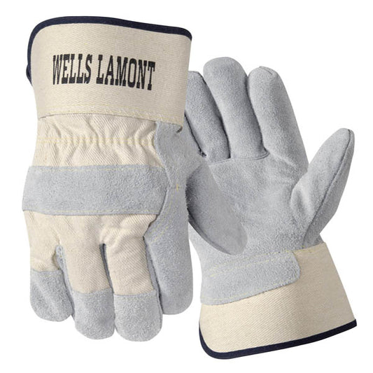 Wells Lamont Cowhide Leather Palm Work & Drivers Glove Safety Cuff Medium 1 Pair