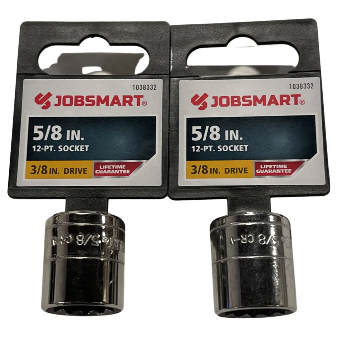 JobSmart 3/8" Drive 5/8" Socket 12 Point 2 Pack