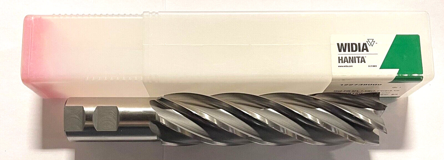 WIDIA Cobalt M42 End Mill 1-1/2" x 1-1/4" x 6" x 8-1/2" Center Cutting 6 Flute