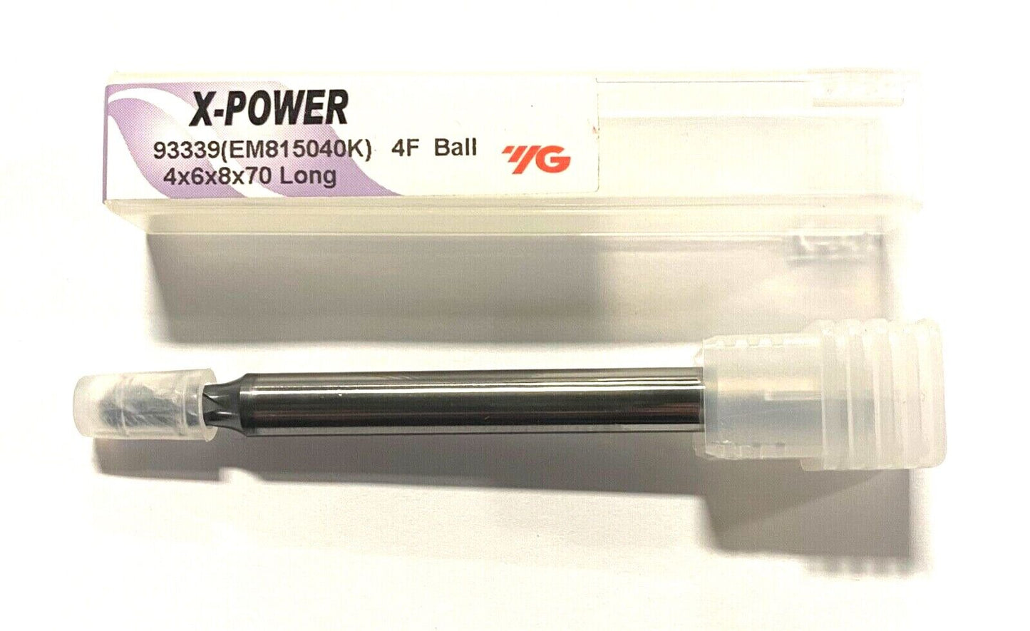 YG-1 X-Power 4mm Carbide Ball Nosed End Mill Long Length 4 Flute 93339