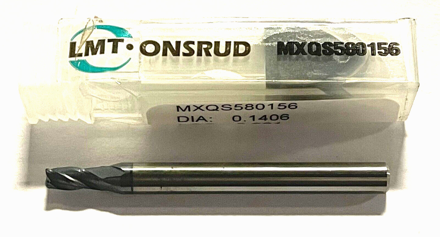 LMT Onsrud 9/64" Carbide End Mill ESG Coated 4 Flute .015 Radius