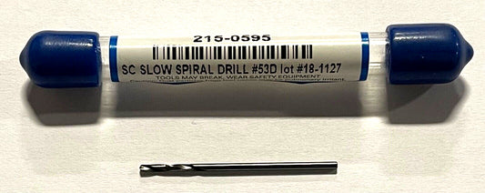 OSG #53 Solid Carbide Drill Jobber Length Slow Spiral 135Â° Drill Bit 215-0595