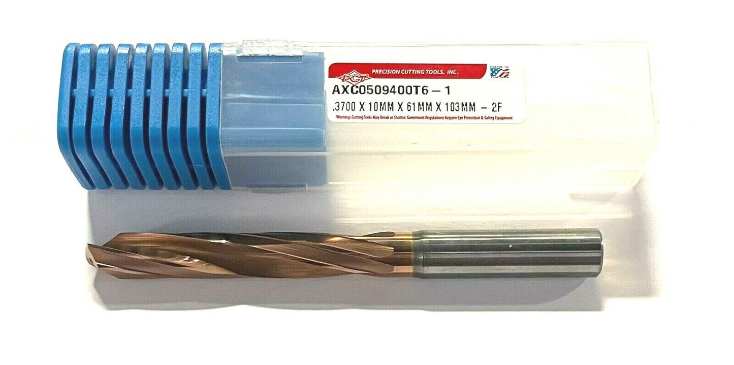 PCT .3700 Solid Carbide Drill ZrCN Coating High Performance Coolant Thru 2FL USA