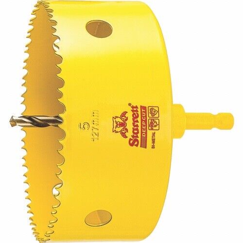 Starrett 5" Bi-Metal Hole Saw Variable Pitch with QuickShot Arbor